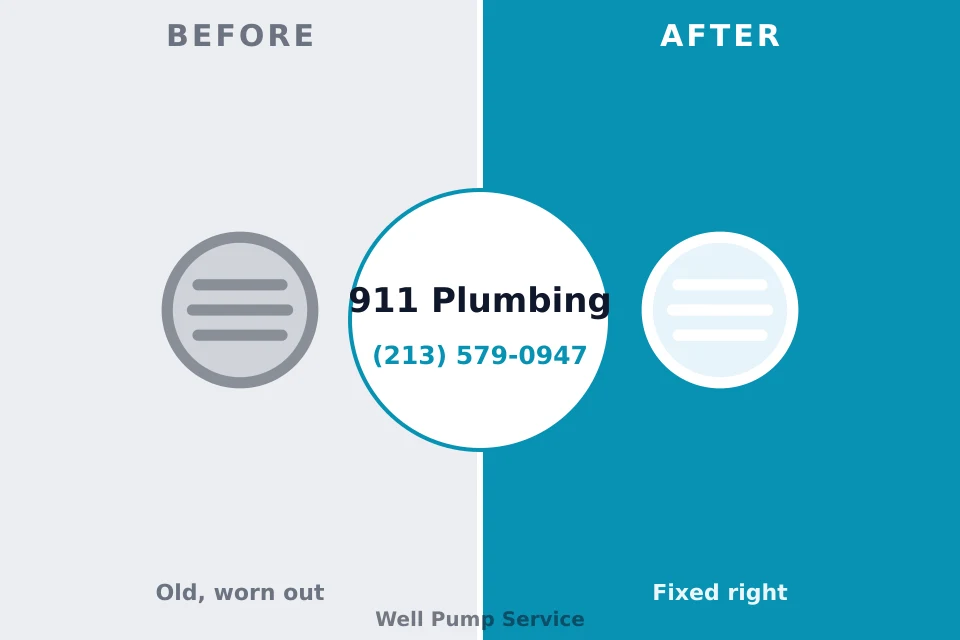 Before and after: plumbing repair Yorba Linda, CA